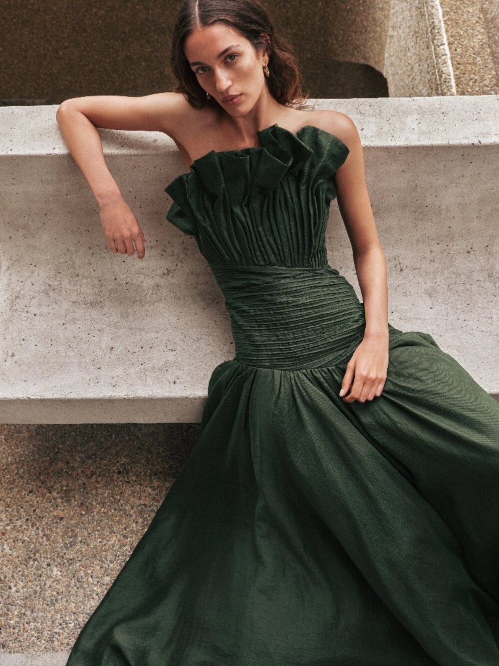 AJE Aquiline Gown | Hunter Green NWT